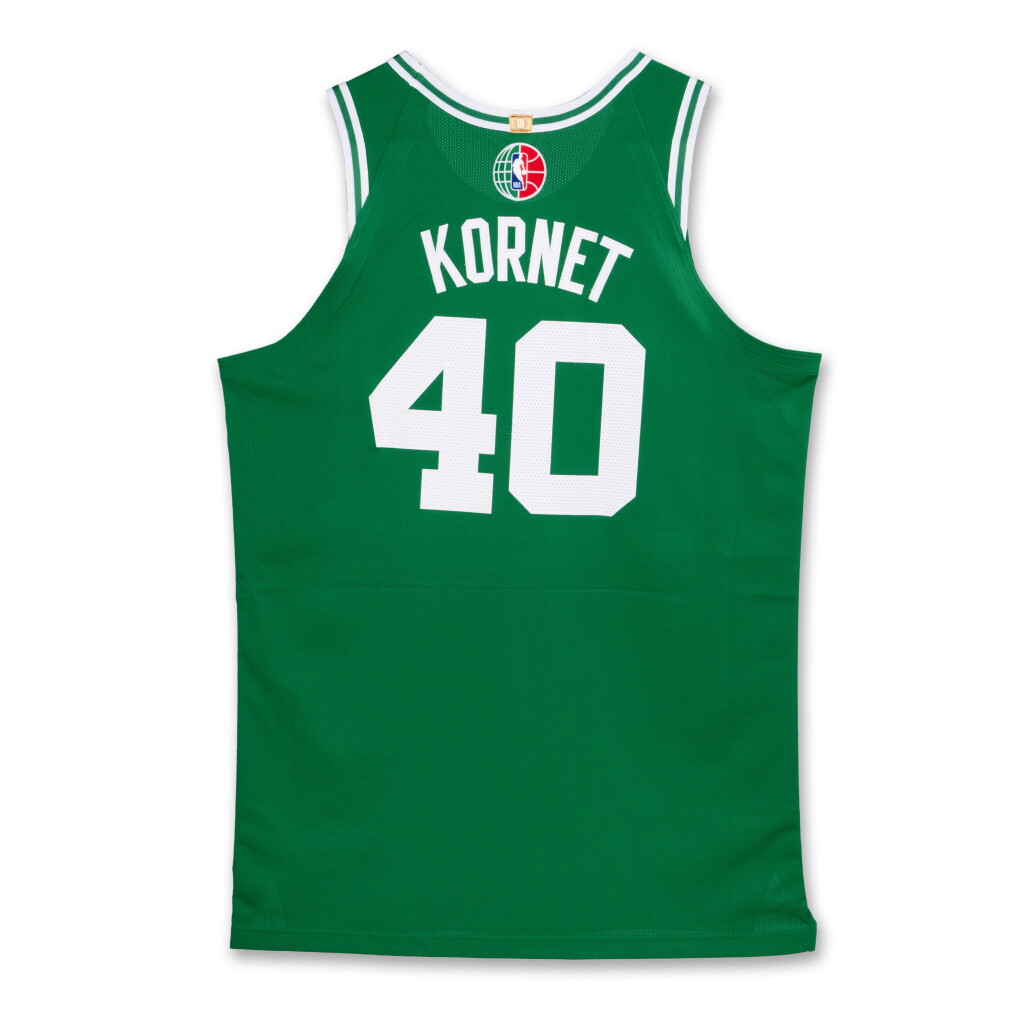 View full screen - View 1 of Lot 51. Luke Kornet ‘Abu Dhabi Games’ Boston Celtics 2024-2025 Game Worn Icon Edition Jersey | Matched to 2 Games .