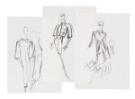 Three original sketches for fashion | Trois croquis de mode originaux