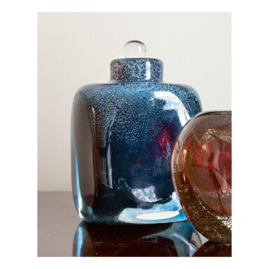 View full screen - View 1 of Lot 127. MAURICE MARINOT | "LA NUIT" FLACON.