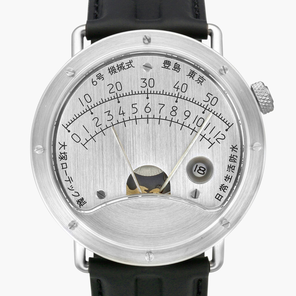 View full screen - View 1 of Lot 286. No. 6 | A stainless steel wristwatch with date, retrograde hours and minutes | Circa 2026.