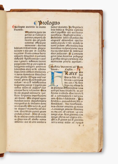 View full screen - View 1 of Lot 491. Marchesinus, Johannes | His influential exegesis of the Bible, in an uncommon edition.