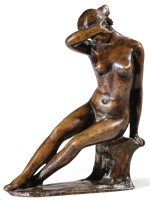 ARISTIDE MAILLOL | JEUNE FILLE SE VOILANT LES YEUX