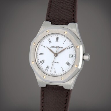 View full screen - View 1 of Lot 392. Royal Oak, Reference 14800ST | A stainless steel wristwatch with date | Circa 1993.