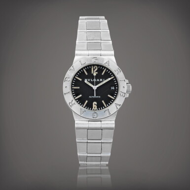 View full screen - View 1 of Lot 685. Diagono, reference LCV 35 S Montre bracelet en acier avec date | Stainless steel wristwatch with date and bracelet Vers 1998 | Circa 1998.