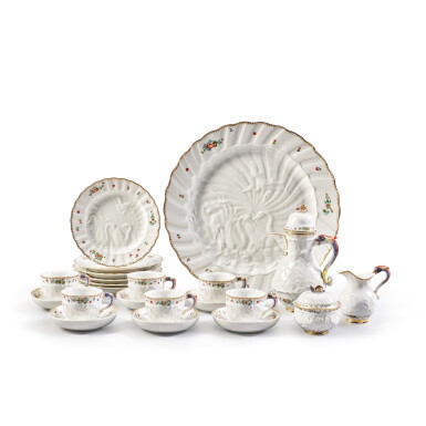 View full screen - View 1 of Lot 431. A Meissen Swan Service-Pattern Part-Coffee Service, 20th Century.