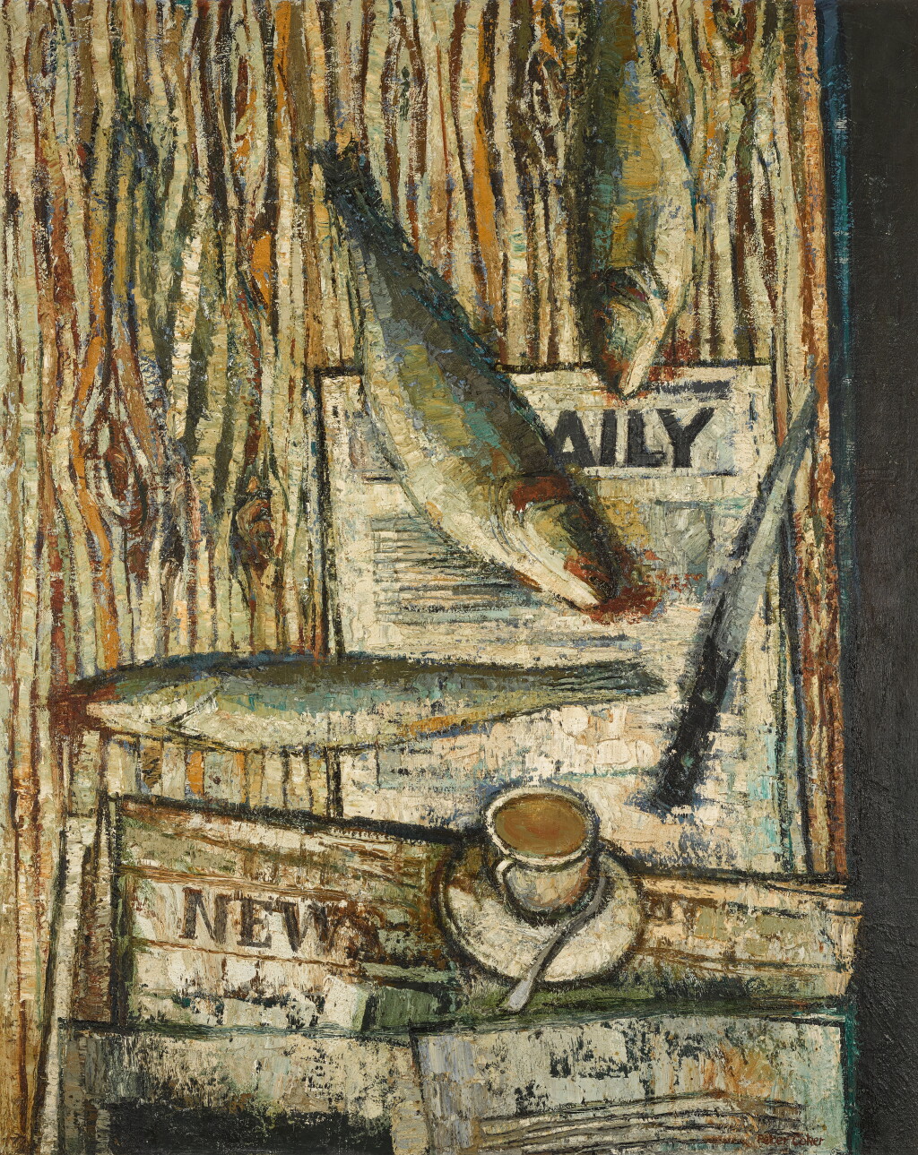 View full screen - View 1 of Lot 173. Fish and Newspapers.