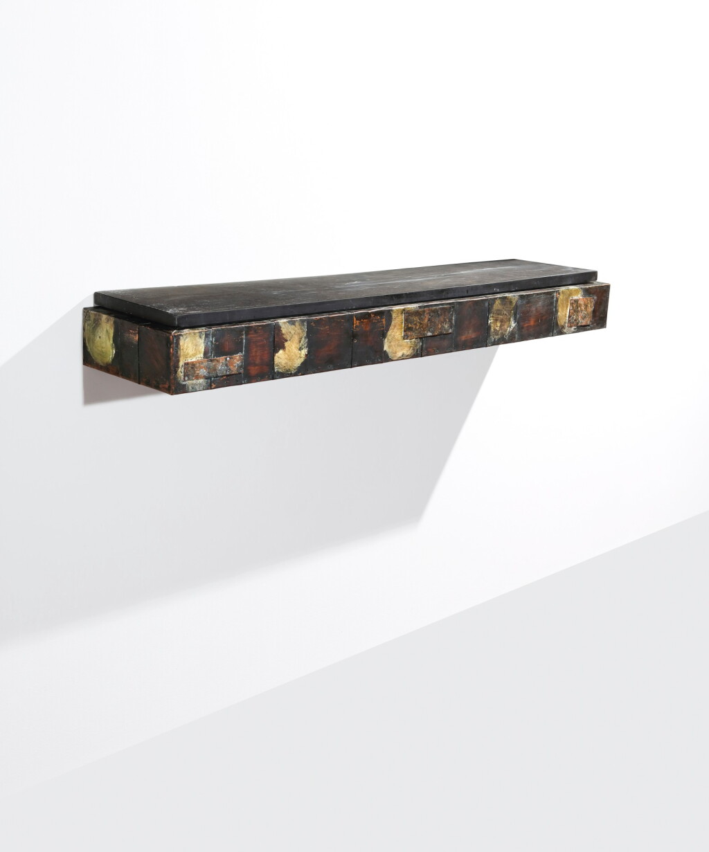 View full screen - View 1 of Lot 125. Paul Evans, Wall Console.