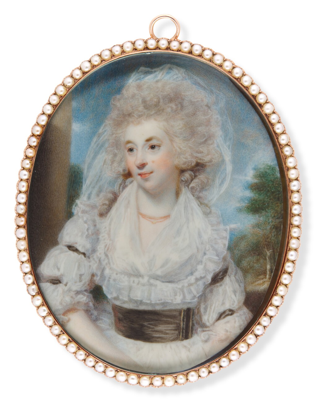 View full screen - View 1 of Lot 311. Portrait of Emilia Olivia, 2nd Duchess of Leinster (1759-1798), circa 1785.