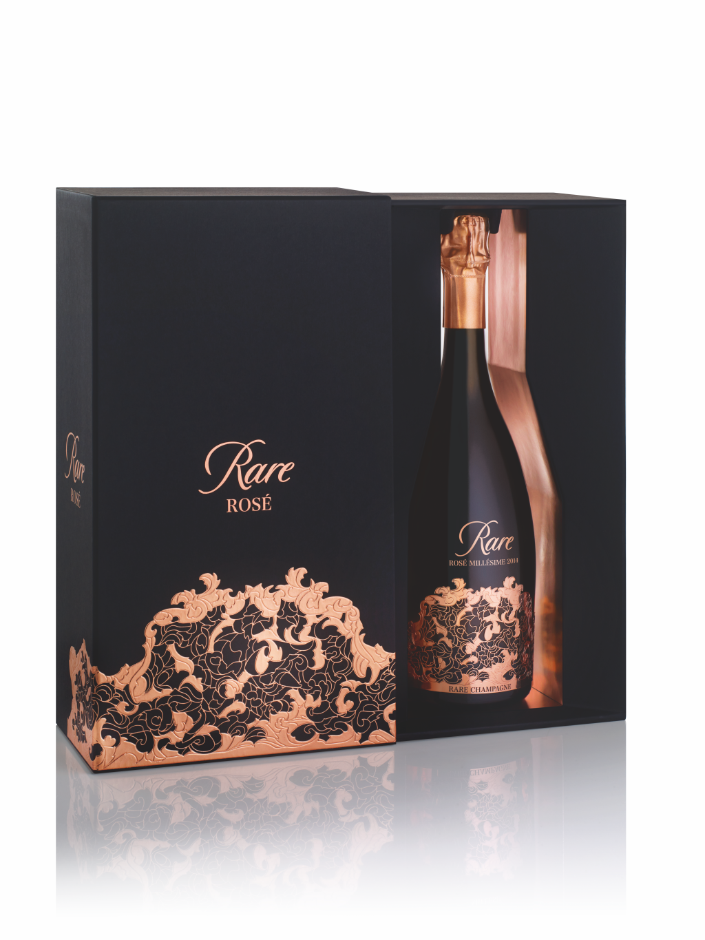 View full screen - View 1 of Lot 50. Wine & Experience | Champagne Rare Rosé Millesime 2014 (3 BT).