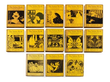 View full screen - View 1 of Lot 406. The Yellow Book. Avril 1894-avril 1897. Collection complète (13 volumes)..