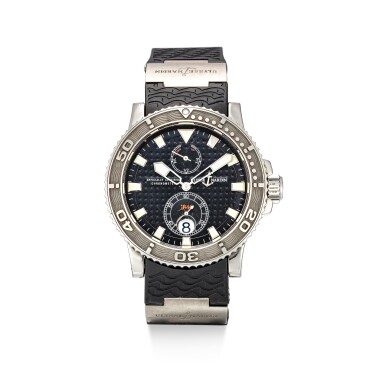 View full screen - View 1 of Lot 604. ULYSSE NARDIN | MARINE CHRONOMETER, REFERENCE 263-33, A STAINLESS STEEL WRISTWATCH WITH DATE AND POWER RESERVE INDICATION, CIRCA 2010.
