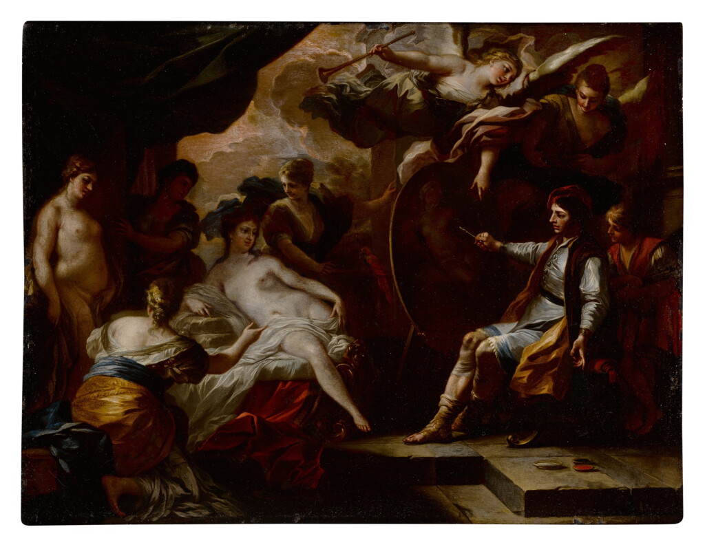View full screen - View 1 of Lot 141. Zeuxis Painting Venus with the Maidens of Croton.