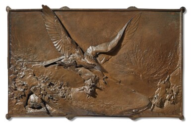 View full screen - View 1 of Lot 44. Falcon Chasing Rabbits .