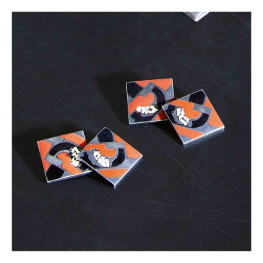 View full screen - View 1 of Lot 154. Pair of Cufflinks.