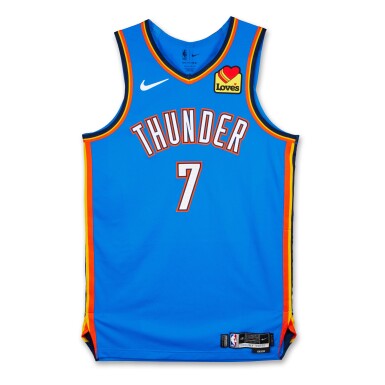 View full screen - View 1 of Lot 5. Chet Holmgren Oklahoma City Thunder 2025-2026 Game Worn Icon Edition Jersey | Double-Double .