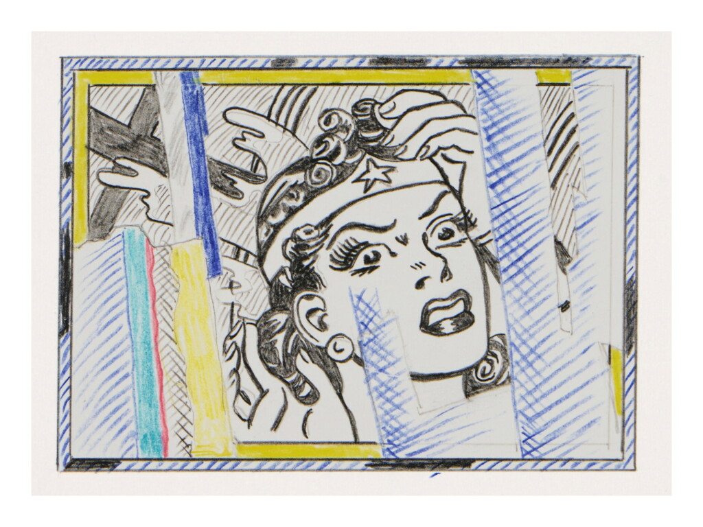 View full screen - View 1 of Lot 38. Reflections on Wonder Woman (Study).