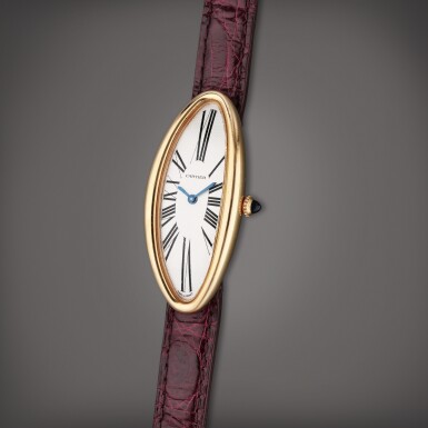View full screen - View 1 of Lot 71. Reference 2606 Baignoire Allongée | A pink gold wristwatch, Circa 2005.