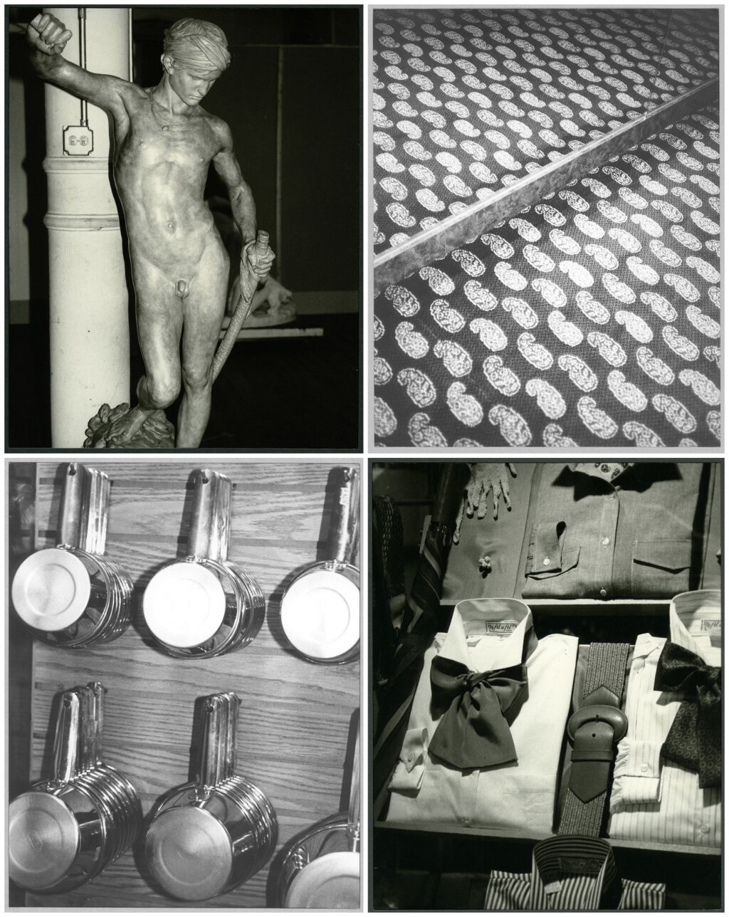 View full screen - View 1 of Lot 339. Statue, Carpet, Cooking Pans and Serial Objects (Four Works).