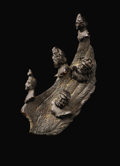 View full screen - View 1 of Lot 14. A GALLO-ROMAN BRONZE LEFT WING FROM A LARGE PANTHEISTIC FIGURE, 2ND/3RD CENTURY A.D..