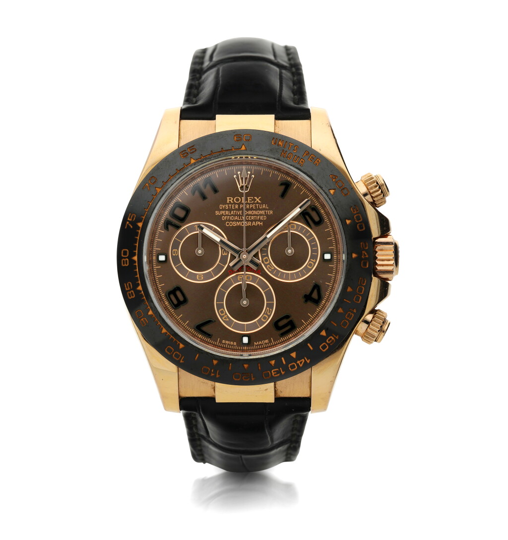 View full screen - View 1 of Lot 121. REFERENCE 116515 'EVEROSE' DAYTONA A PINK GOLD AUTOMATIC CHRONOGRAPH WRISTWATCH, CIRCA 2015.