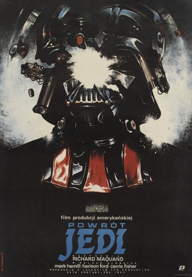 View full screen - View 1 of Lot 135. RETURN OF THE JEDI/POWROT JEDI (1983) POSTER, POLISH.