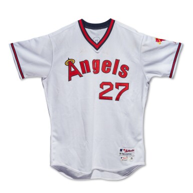 View full screen - View 1 of Lot 7. Mike Trout 2016 Los Angeles Angels Game Worn Jersey.