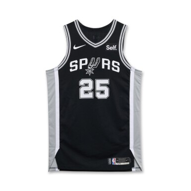 View full screen - View 1 of Lot 191. Sidy Cissoko San Antonio Spurs 2023-2024 Game Issued Icon Edition Jersey.
