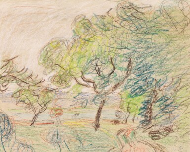 View full screen - View 1 of Lot 8. Chemin à la lisière d'un bois.