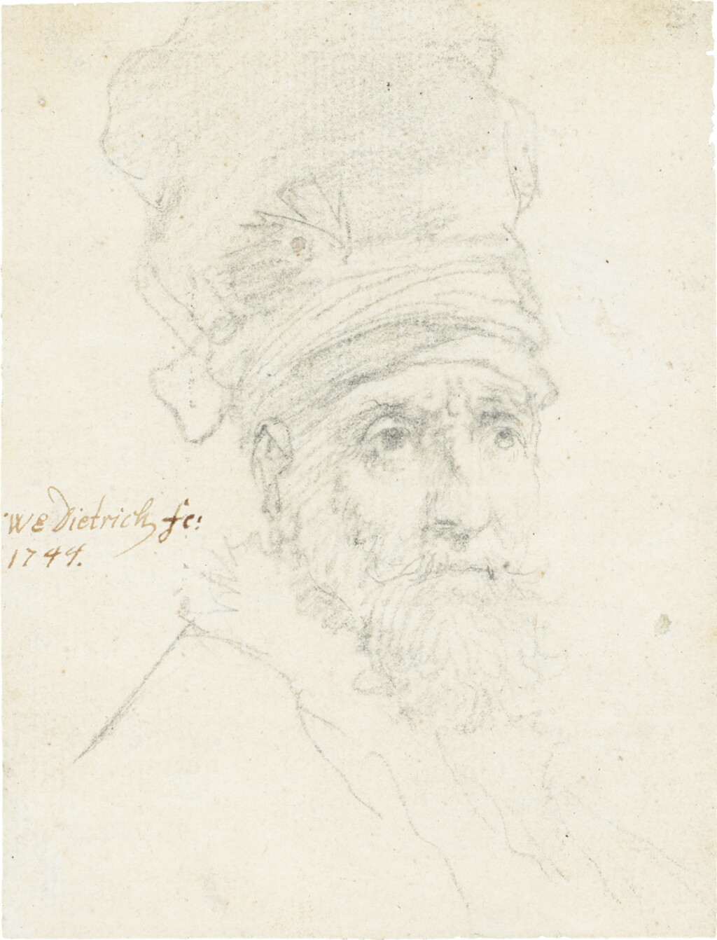 View full screen - View 1 of Lot 88. Portrait of a man wearing a turban.