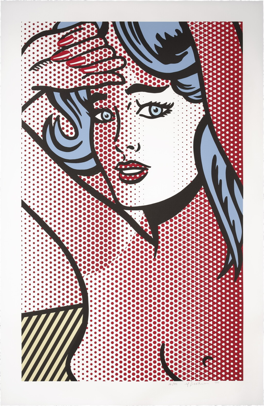 View full screen - View 1 of Lot 180. Nude with Blue Hair, from Nudes Series.