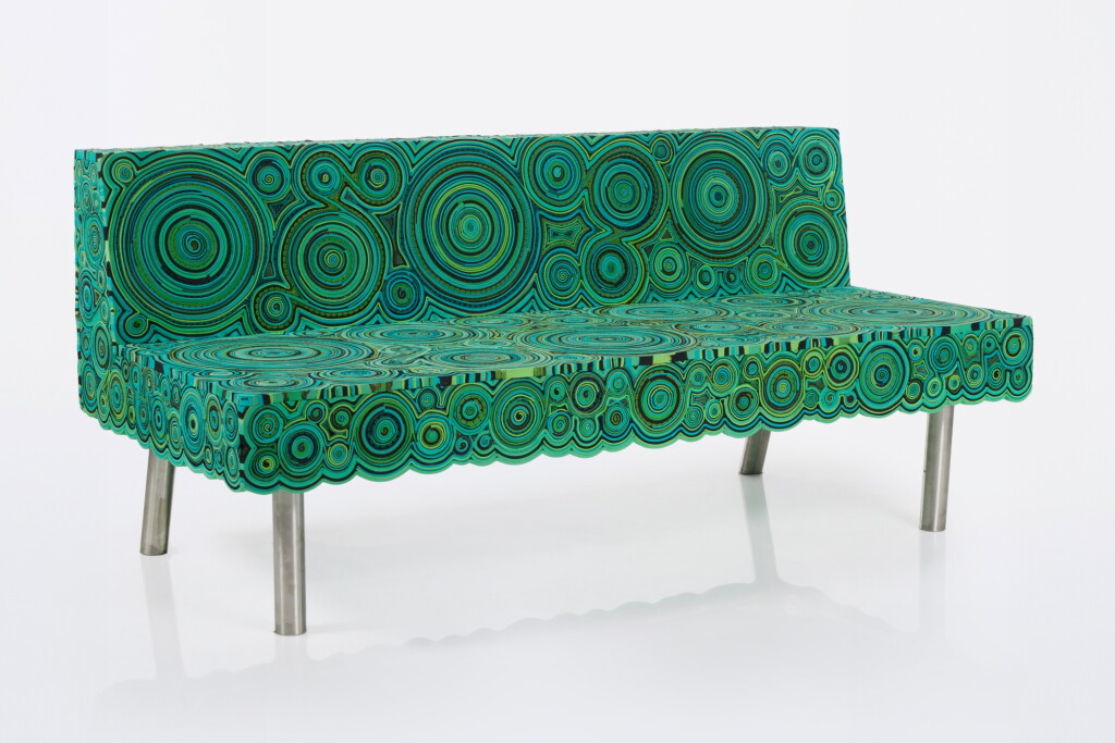 View full screen - View 1 of Lot 129. "Sushi" Sofa.