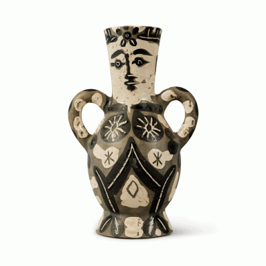 View full screen - View 1 of Lot 15. Vase deux anses hautes (Alain Ramié 141).