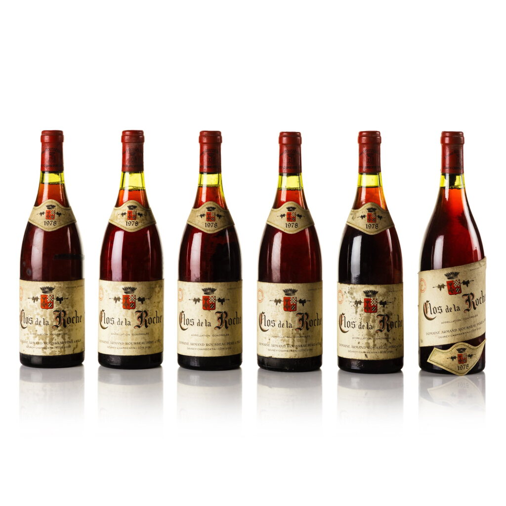 View full screen - View 1 of Lot 387. Clos de la Roche 1978 Domaine Armand Rousseau (6 BT).