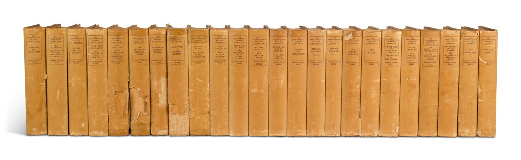 View full screen - View 1 of Lot 50. Doyle, Sir Arthur Conan. The Crowborough Edition, number 500 of 700 sets signed by Doyle.