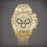 Daytona 'Zenith', reference 16528 Montre bracelet chronographe en or jaune | Yellow gold chronograph wristwatch with bracelet Vers 1995 | Circa 1995