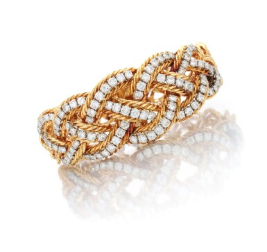View full screen - View 1 of Lot 87. Diamond bracelet (Bracciale con diamanti).