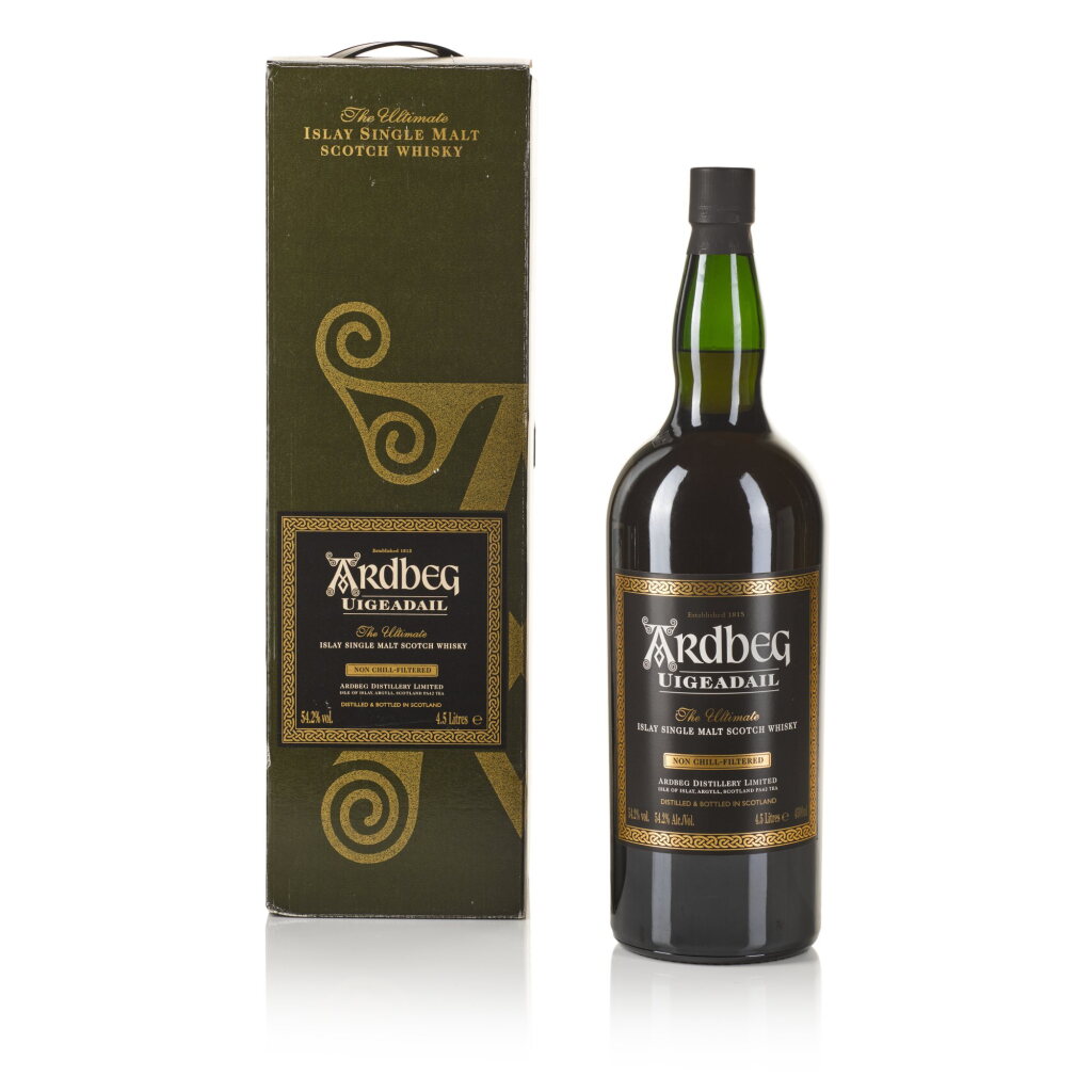 View full screen - View 1 of Lot 38. Ardbeg Uigeadail 54.2 abv NV (1 BT 4.5 Litre).