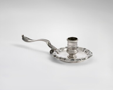 View full screen - View 1 of Lot 567. A Louis XV Silver Chamberstick, François Rigal, Paris, 1737-38.
