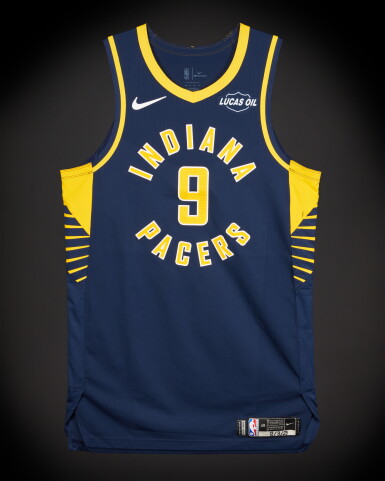 View full screen - View 1 of Lot 62. T.J. McConnell Indiana Pacers 2025-2026 Game Worn Icon Edition Jersey | Matched to 2 Games.