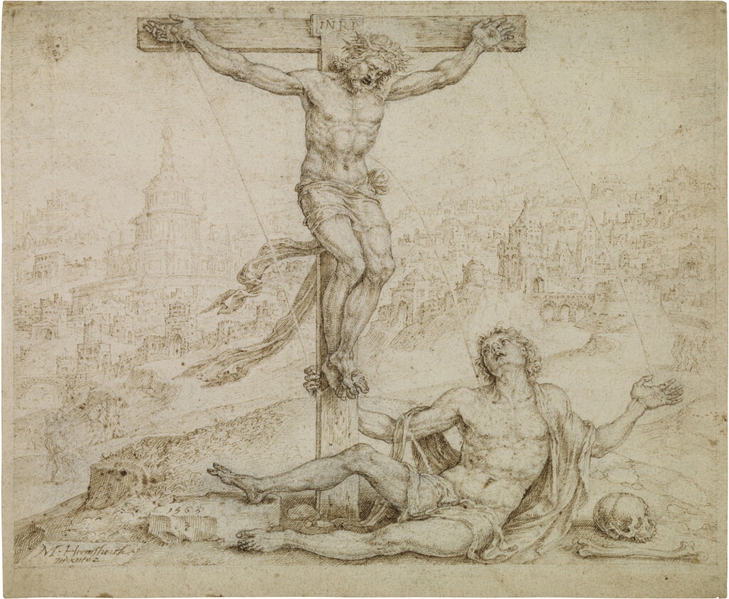 View full screen - View 1 of Lot 69. The Wounded Man Healed by Christ's Blood.