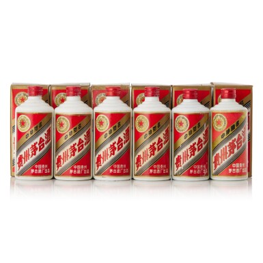 View full screen - View 1 of Lot 3759. 1987年產 "五星牌" 貴州茅台酒 (鐵蓋) Kweichow Five Star Moutai (Iron Capsule) 1987 (6 BT50).