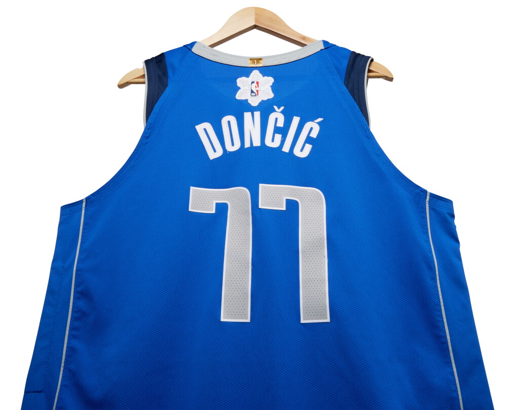 View full screen - View 1 of Lot 1. Luka Doncic '10,000 Point Game' & 'Christmas Day' Dallas Mavericks 2023-2024 Game Worn Icon Edition Jersey | 50 Points | Double Double.