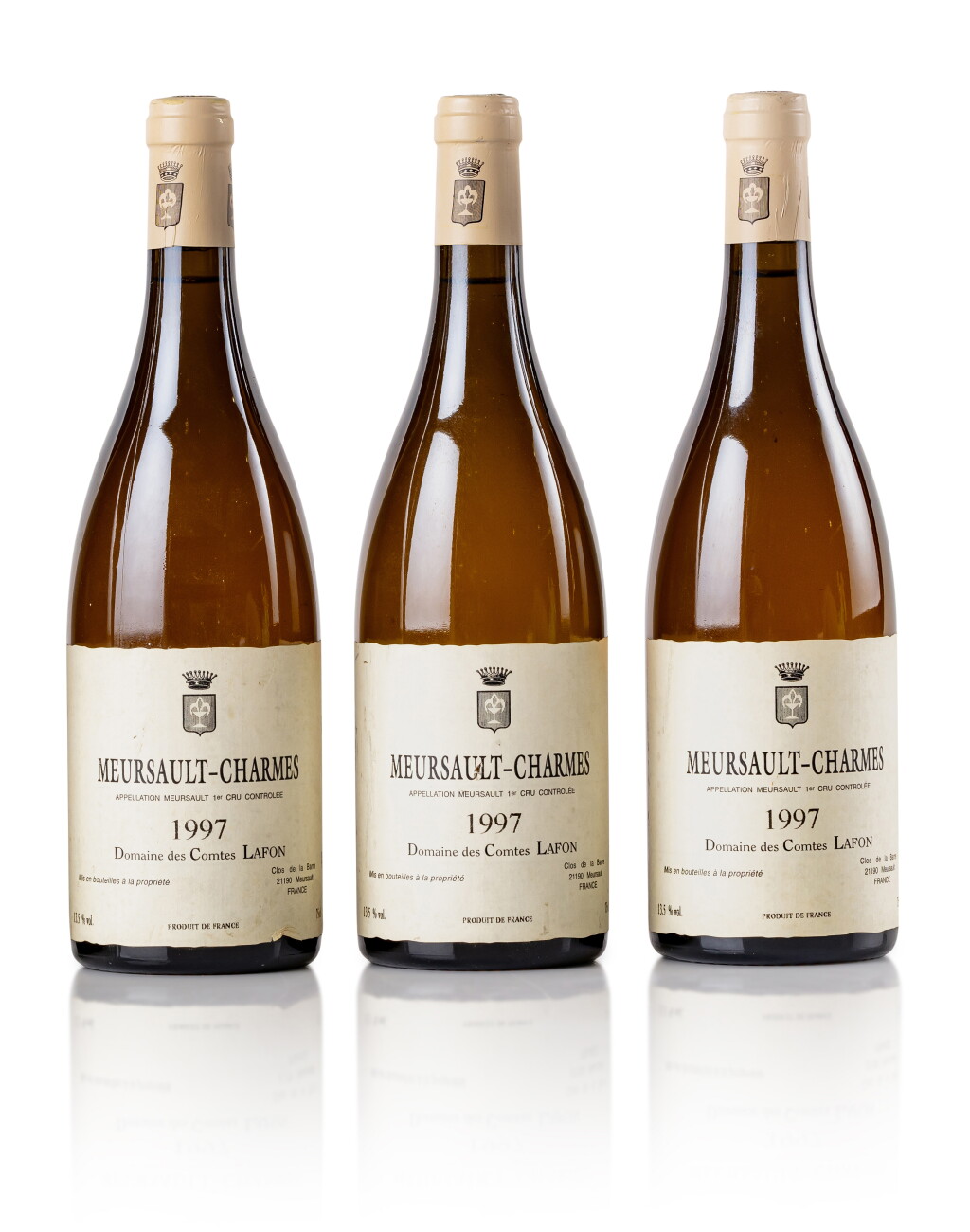 View full screen - View 1 of Lot 555. Meursault, Charmes 1997 Domaine des Comtes Lafon (3 BT).