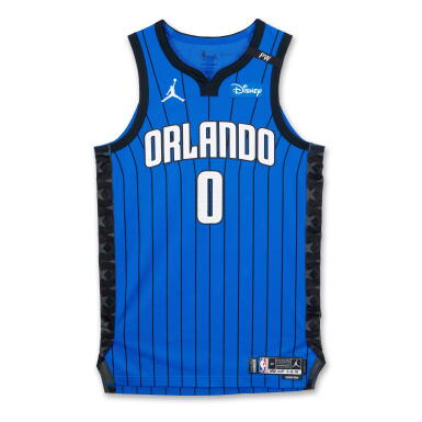View full screen - View 1 of Lot 189. Anthony Black Orlando Magic 2024-2025 Emirates NBA Cup Game Worn Statement Edition Jersey .