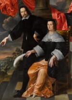 A double portrait of a gentleman and a lady