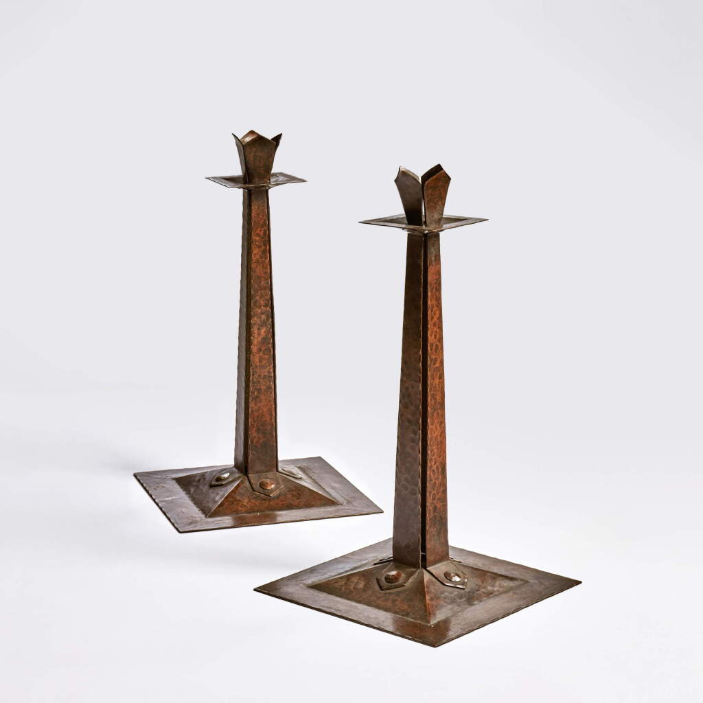 View full screen - View 1 of Lot 116. Pair of Candlesticks.