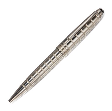 View full screen - View 1 of Lot 73. MONTBLANC | A PLATINUM PLATED BALLPOINT PEN, CIRCA 2000.