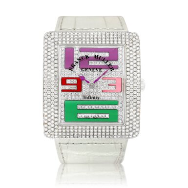 View full screen - View 1 of Lot 8634. Infinity Color Dreams, Reference 3740 QZ COL DRM | A D4 CD A white gold and diamond-set wristwatch, Circa 2011 | Infinity Color Dreams 型號3740 QZ COL DRM | A D4 CD 白金鑲鑽石腕錶,約2011.