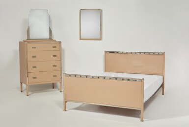 View full screen - View 1 of Lot 100. Norman Bel Geddes, Four-Piece Bedroom Suite.