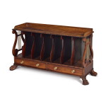 A Regency Indian Rosewood Music Canterbury, Circa 1815